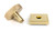 From The Anvil Brompton Square Centre Door Knob - 90mm - Satin Brass