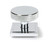 From The Anvil Brompton Square Centre Door Knob - 90mm - Chrome