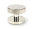 From The Anvil Brompton Plain Centre Door Knob - 90mm - Polished Nickel