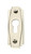 From The Anvil Art Deco Rectangle Euro Cylinder Escutcheon - 100 x 36mm - Polished Nickel