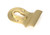 From The Anvil Pull Handle with Cylinder Hole - 81 x 50mm - Satin Brass