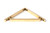 From The Anvil Barton Shelf Bracket - 150 x 150mm - Aged Brass