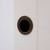 Manovella Round Sliding Door Edge Pull - 28mm - Aged Brass