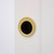 Manovella Round Sliding Door Edge Pull - 28mm - Satin Brass