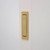 Manovella Concealed Sliding Door Edge Pull - 80 x 22mm - Satin Brass