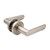 Manovella Fairhaven Lever Door Handle - Round Rosette - 57mm - Brushed Nickel