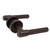 Manovella Rosedale Lever Door Handle - Round Rosette - 57mm - Aged Brass