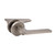 Manovella Hamilton Lever Door Handle - Round Rosette - 57mm - Brushed Nickel