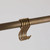 Hepburn Utility Rail Hooks - Pack of 5 - 65 x 27mm - Acid Washed Brass