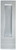 Austyle Sliding Door Handle - 220 x 55mm - Satin Chrome