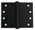 Austyle Broad Butt Hinge - 100 x 125mm - Matte Black