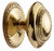 Superior Brass Georgian Cupboard Knob - 30mm - Polished Brass (Pair)