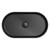 Fienza Minka Fluted Pill Above Counter Bathroom Basin - 550 x 120 x 340mm - Matte Black