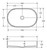 Fienza Minka Fluted Pill Above Counter Bathroom Basin - 550 x 120 x 340mm - Dusk
