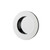 Iver Round Sliding Door Flush Pull - Chrome