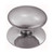 Domino Round Cabinet Knob - Satin Nickel
