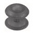 Domino Georgian Cabinet Knob with Backplate - Antique Bronze