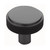 Domino Bevelled Edge Knurled Cabinet Knob - Antique Bronze