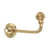 Domino Reeded Ball Coat Hook - Polished Brass