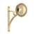 Domino Beaded Curtain Rod Bracket - 122 x 69mm/19mm Rod - Polished Brass