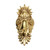 Domino Gothic Hand Door Knocker - 220 x 90mm - Polished Brass