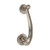 Domino Scroll Doctors Door Knocker - 193 x 53mm - Satin Nickel