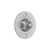 Domino Round Doorbell Button - 62mm - Satin Chrome