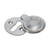Domino Victorian Covered Escutcheon Keyhole Cover - 42 x 33mm - Satin Chrome