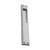 Domino Rectangular Stepped Sliding Door Flush Pull - 240 x 45mm - Satin Chrome