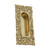 Domino Victorian Sliding Door Flush Pull - 100 x 51mm - Polished Brass