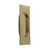 Domino Modern Sliding Door Flush Pull - Polished Brass
