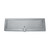 Domino Rectangle Rear Letter Box Plate and Opening - 300 x 90mm - Satin Chrome