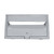 Domino Slotted Lockable Front & Back Letter Box Plate and Opening - 270 x 165mm - Chrome