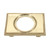 Domino Rectangle Georgian Newspaper Holder - 220 x 155mm - Polished Brass