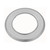 Domino Round Newspaper Ring - Satin Chrome