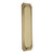 Domino Stepped Art Deco Push Plate - Polished Brass