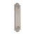 Domino Art Nouveau Push Plate - Satin Nickel