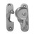 Domino Hook Sash Window Fastener - 65 x 16mm - Satin Chrome