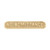Domino 'No Admittance' Sign - 175 x 40mm - Polished Brass