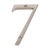 Domino Retro '7' House Number - Satin Nickel