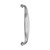 Domino Art Deco Pull Handle - Chrome