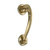 Domino Doctors Pull Handle - 165mm - Polished Brass