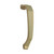 Domino Retro Pull Handle - 145mm - Polished Brass