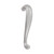 Domino Scroll Pull Handle - Satin Nickel