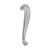 Domino Scroll Pull Handle - Satin Chrome