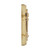 Domino Traditional Finial Pull Handle - Arched Bevelled Plate - Polished Brass