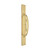 Domino Shaker Pull Handle - Traditional Plate - Polished Brass