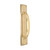 Domino Shaker Pull Handle - Bevelled Edge Plate - Polished Brass