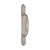 Domino Shaker Pull Handle - Retro Plate - Satin Nickel