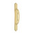 Domino Shaker Pull Handle - Retro Plate - Polished Brass